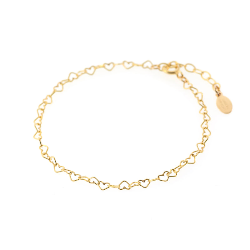 Gold Filled Link Chain Bracelet Set, Rectangle Paper Clip Chain Bracelets,  Flat Curb Chain Bracelet, Dainty Gold Bracelets for Women, CH281 -  BeadsCreation4u